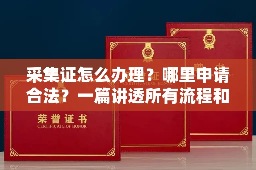 武汉采集证怎么办理?哪里申请合法?一篇讲透所有流程和细节